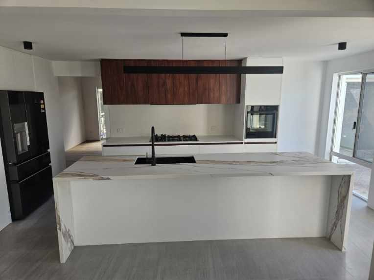 Completed kitchen after a residential reconfiguration
